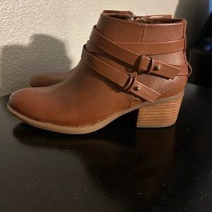 cognac ankle booties BOC size 8